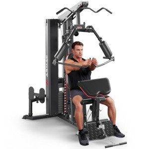 Multifunctional Home Gym with 150LBS Weight Stack