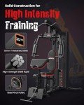 Multifunctional Home Gym with 150LBS Weight Stack
