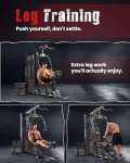 Multifunctional Home Gym with 150LBS Weight Stack