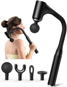 Deep Tissue Massage Gun with Adjustable Speed & Heads