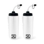 1L BPA-Free Sports Water Bottle with Straw