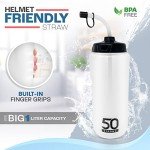 1L BPA-Free Sports Water Bottle with Straw