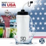 1L BPA-Free Sports Water Bottle with Straw