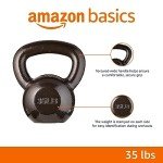 35 lb Cast Iron Kettlebell by Amazon Basics
