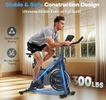 CHAOKE Quiet Magnetic Resistance Exercise Bike for Home