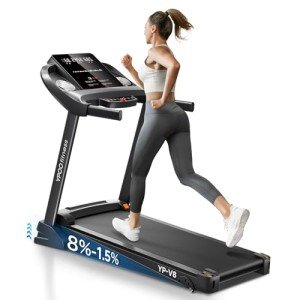 Compact Walking Pad Treadmill with Bluetooth, Incline