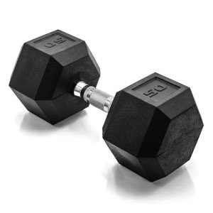 CAP Barbell 50 LB Coated Hex Dumbbell Set