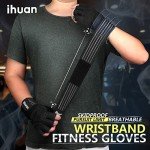 Ventilated Weight Lifting Gloves with Wrist Support