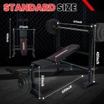 Adjustable Weight Bench Set with Squat Rack