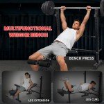 Adjustable Weight Bench Set with Squat Rack