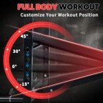 Adjustable Weight Bench Set with Squat Rack