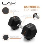 CAP Barbell 40 LB Coated Hex Dumbbell Set