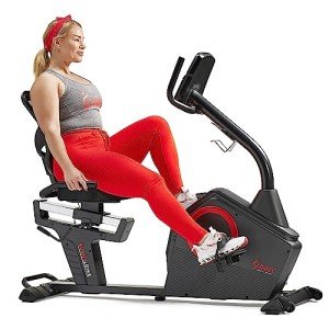 Sunny Health & Fitness Recumbent Exercise Bike with App