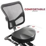 Sunny Health & Fitness Recumbent Exercise Bike with App