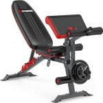 Adjustable Weight Bench with Leg Extension & Preacher Pad