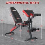 Adjustable Weight Bench with Leg Extension & Preacher Pad