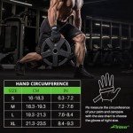 Trideer Men's Padded Workout Gloves with Wrist Support