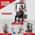 All-in-One Home Gym Workout Station with Accessories