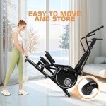 ANCHEER Home Gym Elliptical Machine with LCD Monitor