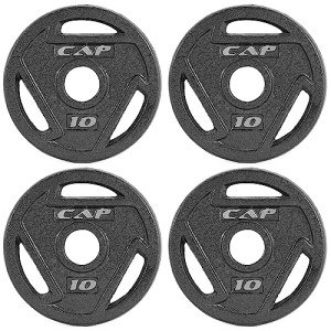 CAP Barbell 10 lb Olympic Grip Weight Plates - Set of 4