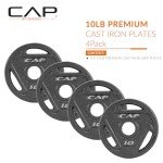 CAP Barbell 10 lb Olympic Grip Weight Plates - Set of 4