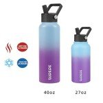 40oz Stainless Steel Insulated Water Bottle with Straw