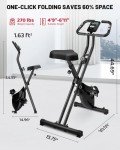 Allviate 3-in-1 Foldable Exercise Bike with Monitor