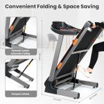 Heavy-Duty 3.5 HP Folding Treadmill with Incline