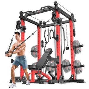 Multi-Function Power Rack with Cable Crossover