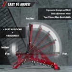 Adjustable Heavy-Duty Weight Bench for Home Gym