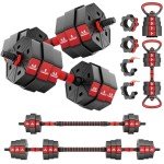 Adjustable 60LB Dumbbells & Kettlebell Set