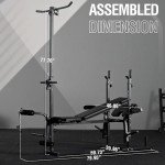 Mikolo 8-in-1 Multi-Function Weight Bench Set