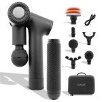 BONDIR R2 PRO+ Massage Gun - Articulating Deep Tissue Back Massager with Extension Handle and 6X Heads Including Heated Attachment