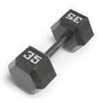 Marcy 35lb Cast Iron Hex Dumbbell, Single, IV-2035