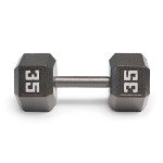Marcy 35lb Cast Iron Hex Dumbbell, Single, IV-2035