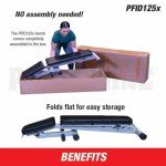 Body-Solid Powerline (PFID125X) Folding Bench - 7-Position Adjustable Weight Bench for Home Gym, Incline/Decline, No Assembly Required