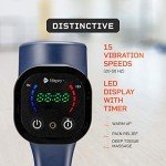 LifePro Sonic Pro Percussion Massage Gun - Deep Tissue Muscle Massager for Athletes with 8 Attachments for Neck and Back - Handheld Electric Back Massager