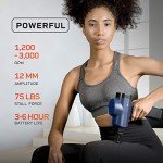 LifePro Sonic Pro Percussion Massage Gun - Deep Tissue Muscle Massager for Athletes with 8 Attachments for Neck and Back - Handheld Electric Back Massager