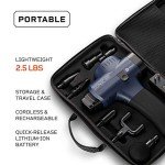 LifePro Sonic Pro Percussion Massage Gun - Deep Tissue Muscle Massager for Athletes with 8 Attachments for Neck and Back - Handheld Electric Back Massager