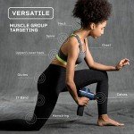 LifePro Sonic Pro Percussion Massage Gun - Deep Tissue Muscle Massager for Athletes with 8 Attachments for Neck and Back - Handheld Electric Back Massager