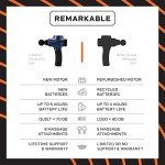 LifePro Sonic Pro Percussion Massage Gun - Deep Tissue Muscle Massager for Athletes with 8 Attachments for Neck and Back - Handheld Electric Back Massager