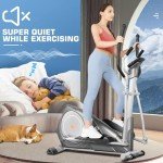 ANCHEER Elliptical Machine, Elliptical Exercise Machine for Home with Hyper-Quiet Magnetic Driving System, Elliptical Trainer with 22 Resistance Levels, Max 330Lbs