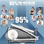 ANCHEER Elliptical Machine, Elliptical Exercise Machine for Home with Hyper-Quiet Magnetic Driving System, Elliptical Trainer with 22 Resistance Levels, Max 330Lbs