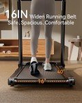 Auto Incline Treadmill 3.0HP, Treadmills for Home with 0-15 Level Incline, 6.2 MPH Speed, 300 Lbs Capacity, Heart Rate Sensors, Hydraulic Folding Treadmill