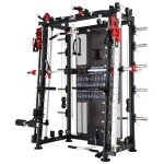 Altas Strength Home Gym Equipment Smith Machine with Pulley System Gym Squat Rack Pull Up Bar Upper Body Strength Training Leg Developer Light Commercial Fitness Equipment Included Accessories 3000Y