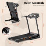 THERUN Incline Treadmill, Auto Incline Treadmill for Running and Walking, 300 lbs Weight Capacity Folding Treadmill with Wide Belt