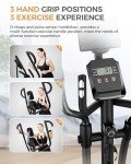 pooboo Elliptical Machine, Elliptical Exercise Machine with 16-Level Resistance& Hyper-Quiet Magnetic Driving System, Elliptical Machine for home with LCD Monitor&15.5IN Stride, 350LBS Weight Capacity