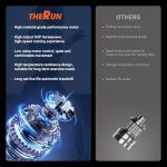 THERUN Incline Treadmill, Auto Incline Treadmill for Running and Walking, 300 lbs Weight Capacity Folding Treadmill with Wide Belt