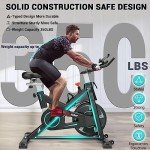 Exercise Bike, WENOKER Magnetic Resistance Stationary Bike for Home, Indoor Bike with Whisper Quiet, Heavy Flywheel and Upgraded LCD Monitor