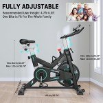 Exercise Bike, WENOKER Magnetic Resistance Stationary Bike for Home, Indoor Bike with Whisper Quiet, Heavy Flywheel and Upgraded LCD Monitor